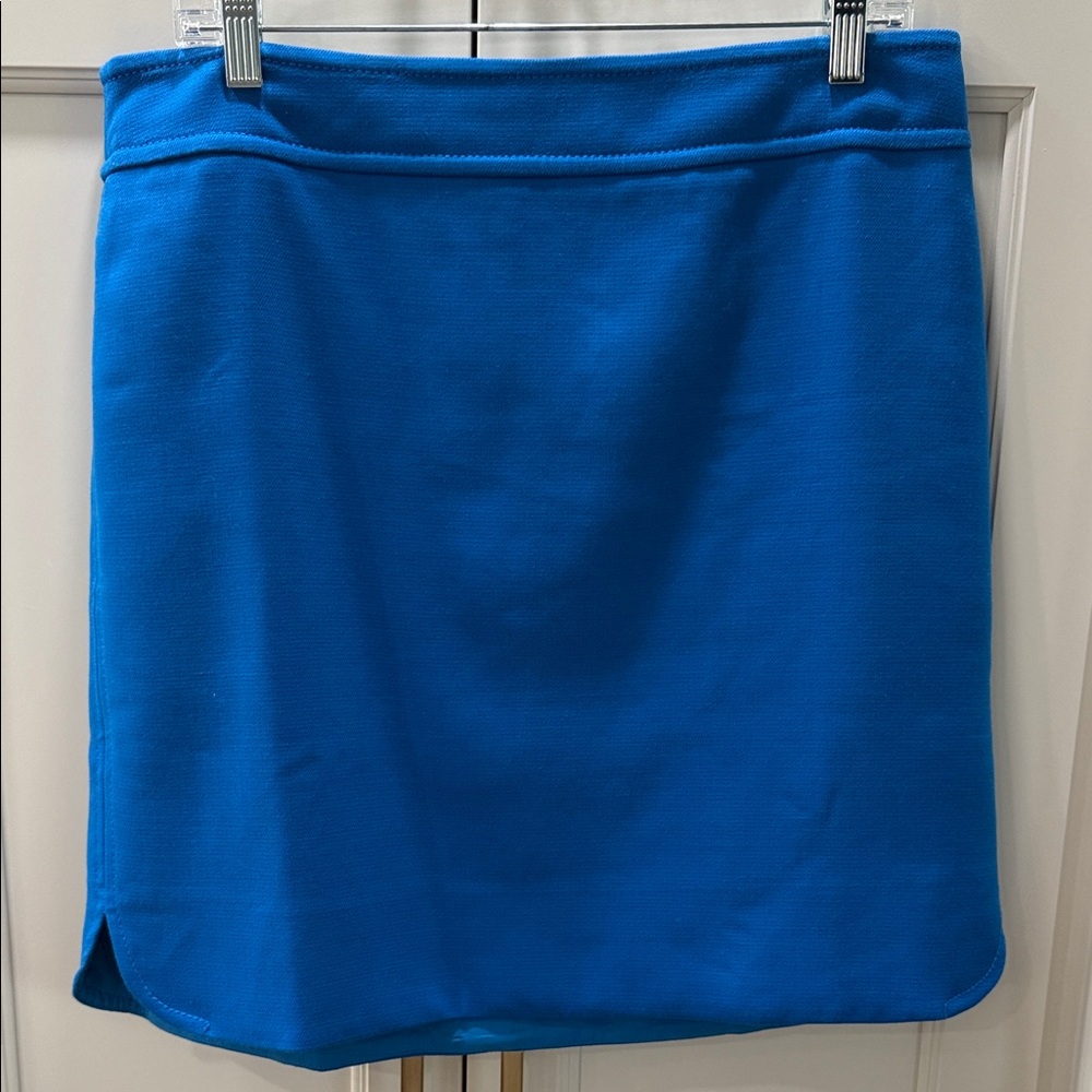 Ann Taylor Wool lined Blue Women's Skirt pencil style sz 12